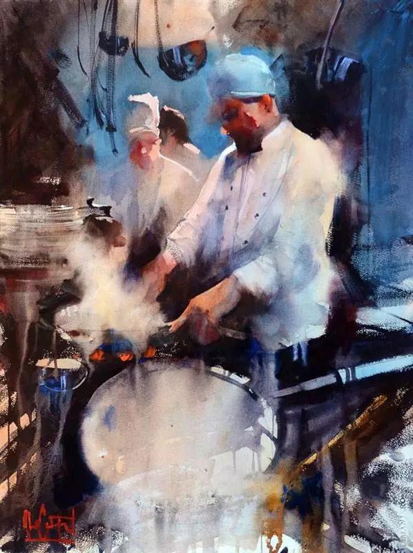 大师建筑水彩画,乌拉圭水彩大师