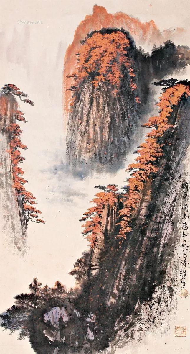 陈继儒山水画作品欣赏,陈良宗山水画作品欣赏