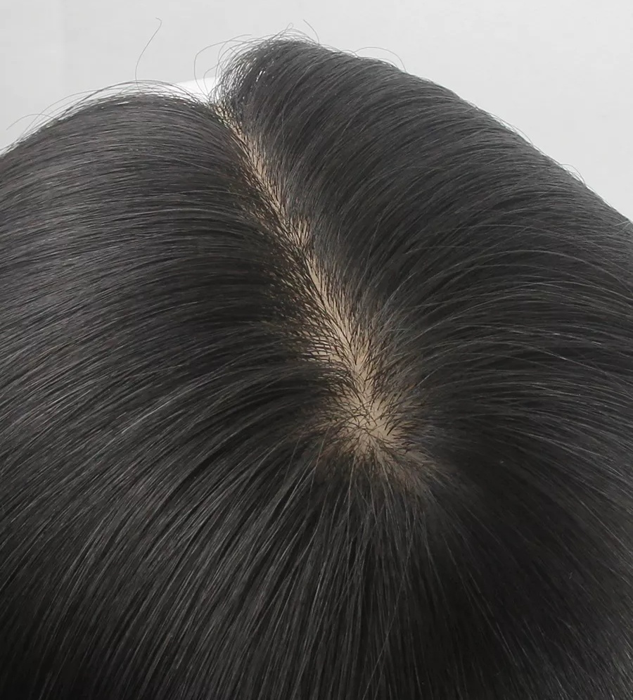 怎么遮假发中间的发缝,假发如何不贴发片侧分