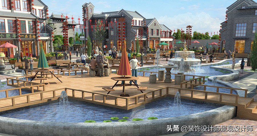 仿古建筑商业街设计图片,古建商业街门楼中式传统仿古大门