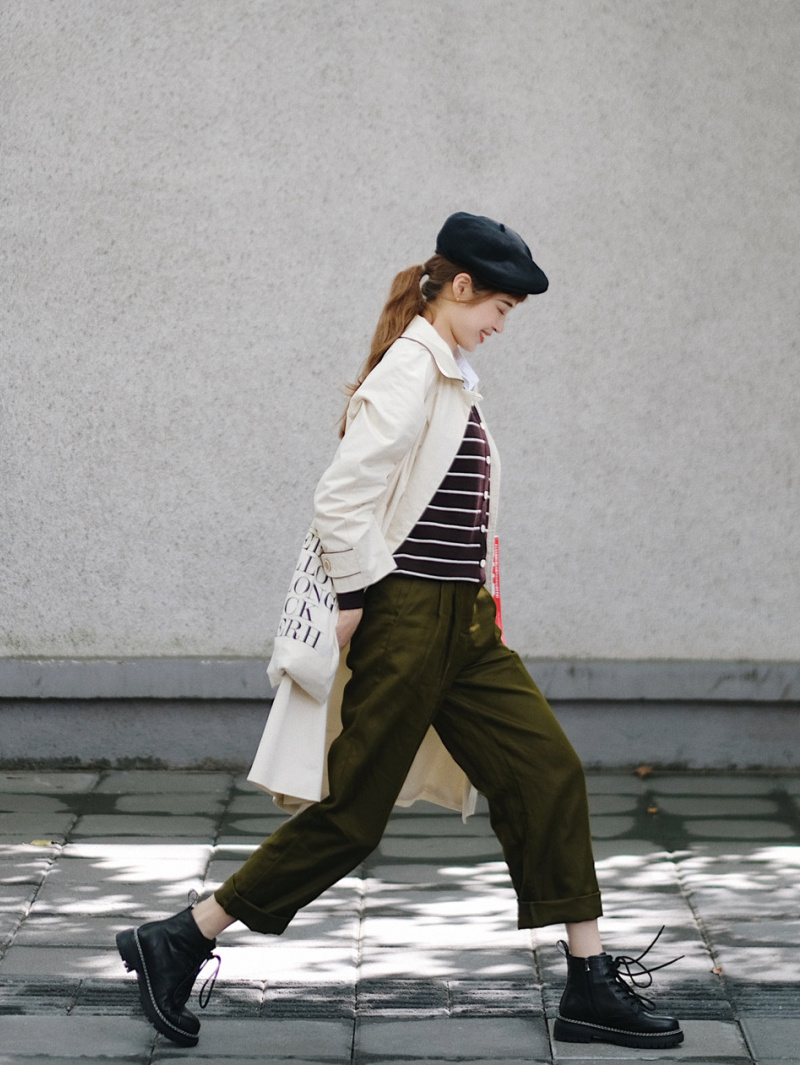 马丁靴夏季薄款长裤,马丁靴不露腿穿搭春