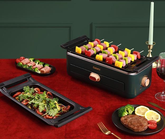 为青春再添“火”力网红家电格兰仕QFH09多功能煎烤炉