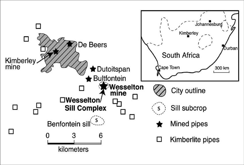 金伯利岩里的钻石图片,金伯利钻石工牌