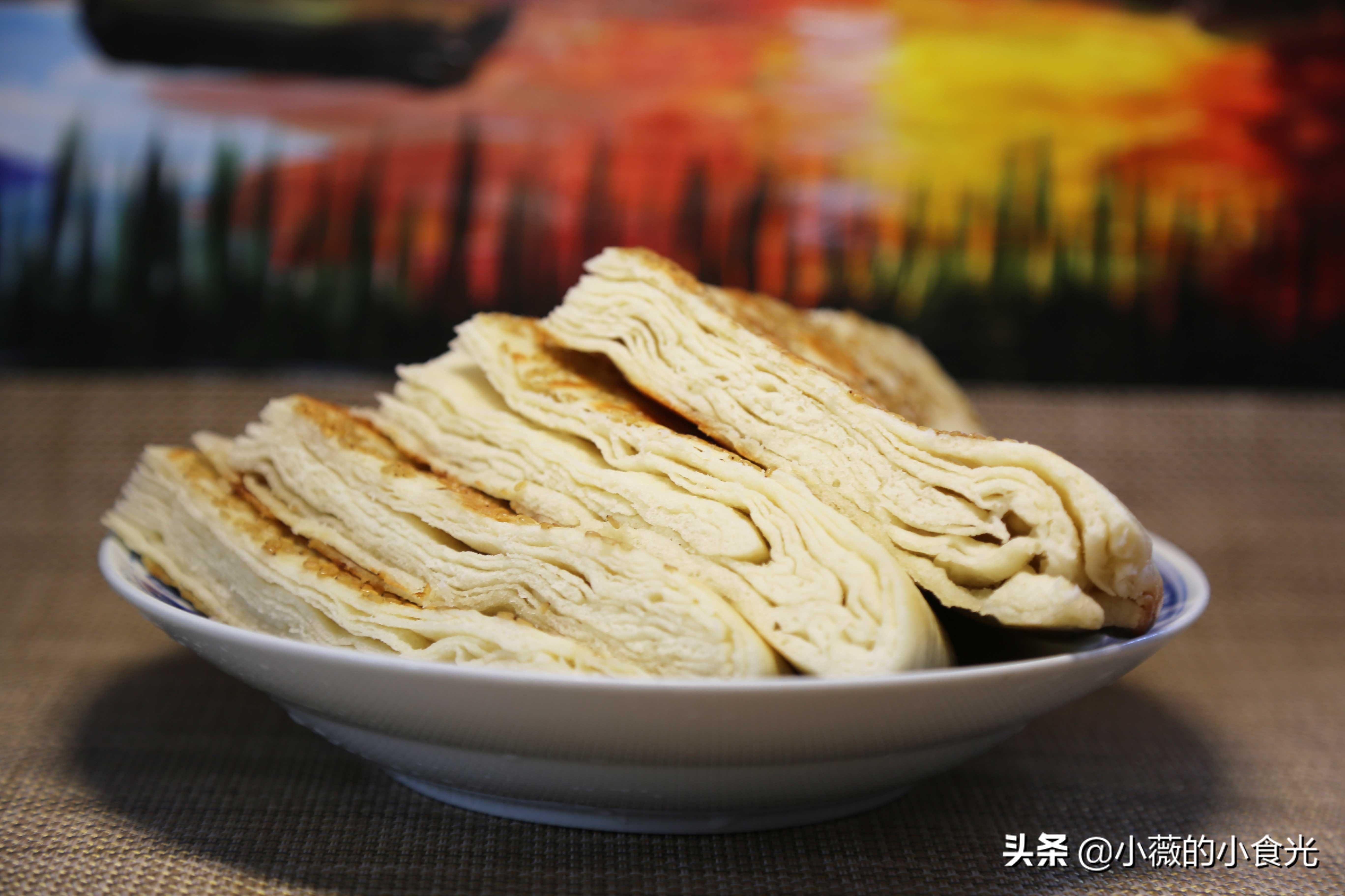 折纸饼的做法,折千层饼