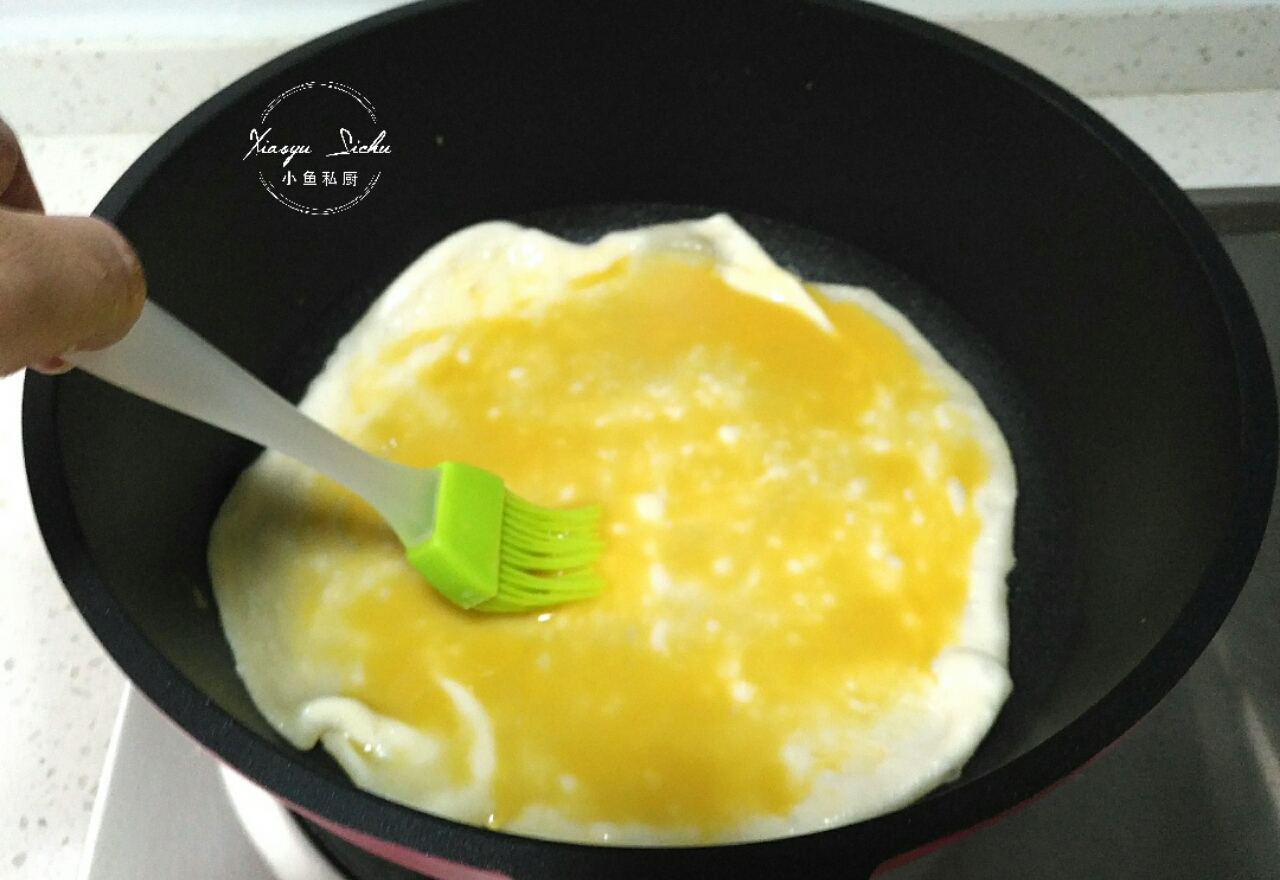 好吃开胃的早餐鸡蛋饼,早餐吃胡萝卜鸡蛋饼酸甜开胃