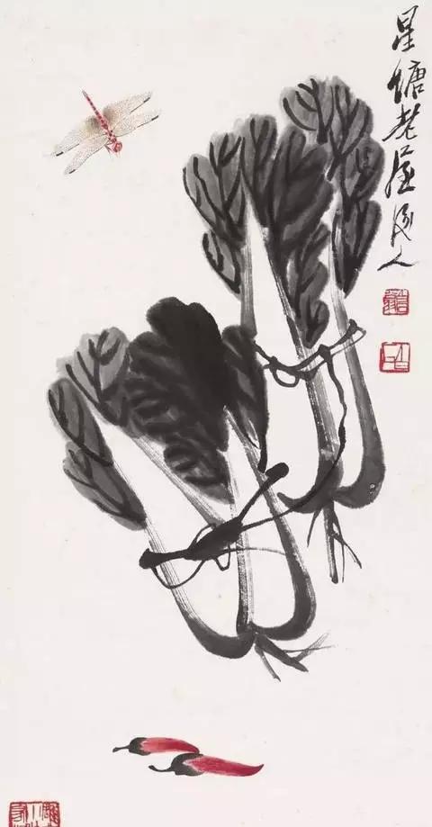 画白菜技法,3d白菜画