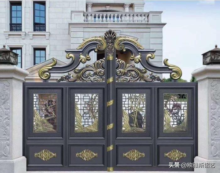 别墅大门铜门好还是铝门好,别墅大门仿铜门如何选择
