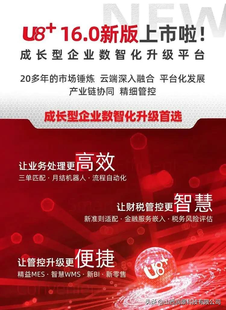 山西润景科技｜用友U8—天下财务人的好工具