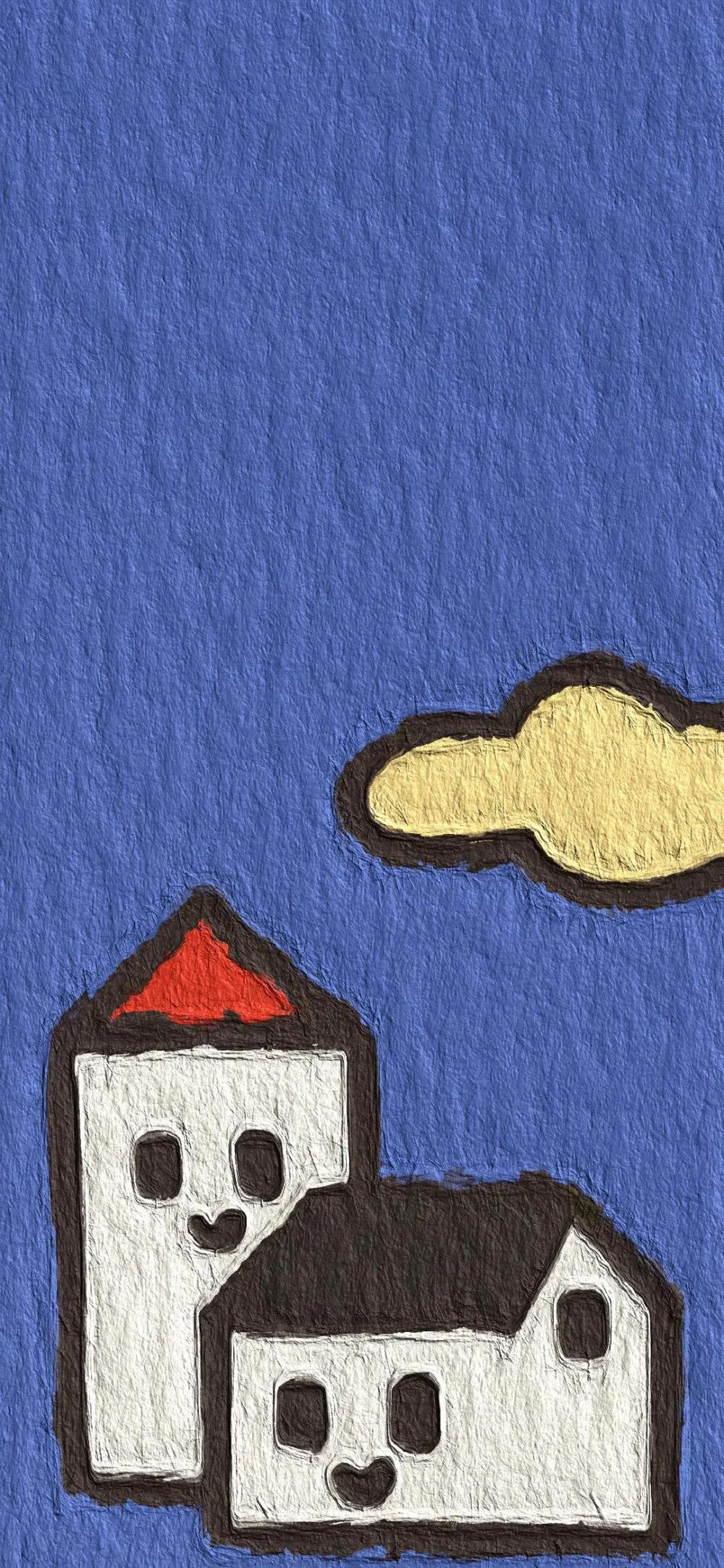 海贼王卡通油画壁纸,ins超火卡通小熊壁纸油画