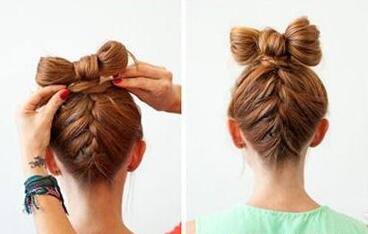 如何扎蝴蝶结头发教程,怎么扎蝴蝶结头发最简单