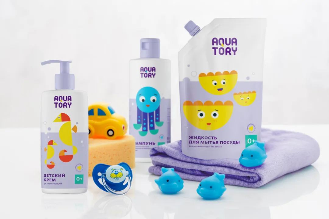 这5组利用IP形象结合产品的婴幼儿洗护包装,很萌!