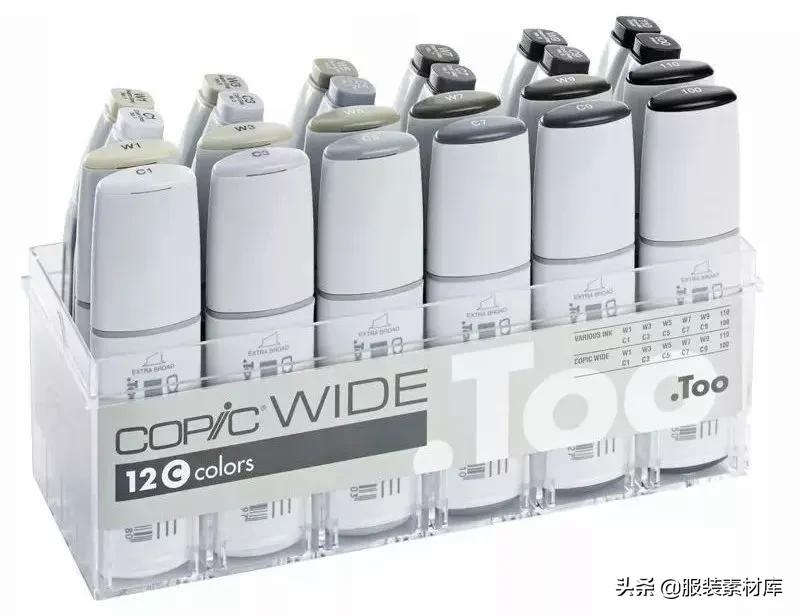 马克笔时装手绘,时装效果图马克笔