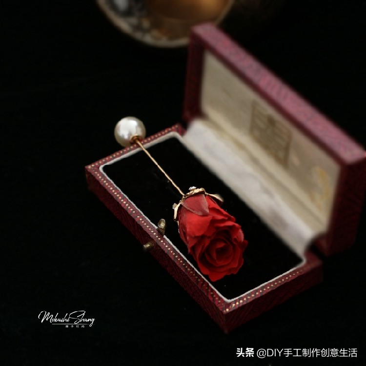 永生花首饰手工diy制作,制作永生花首饰