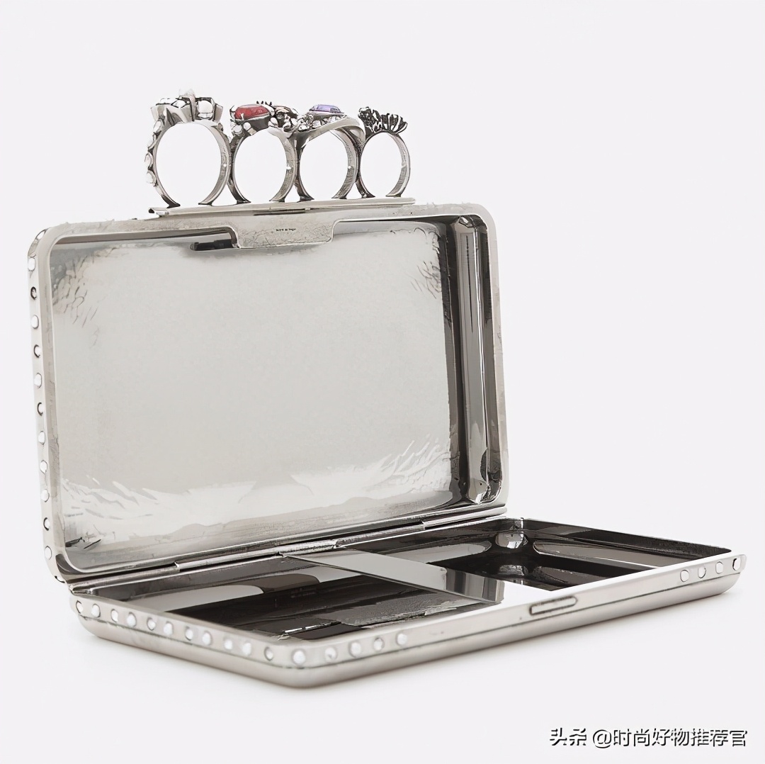 麦昆粉色包包,麦昆女包骷髅