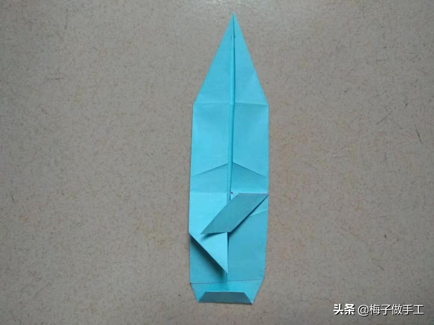 儿童手工折纸简单3-5岁宝剑,儿童手工折纸宝剑简单版慢教程