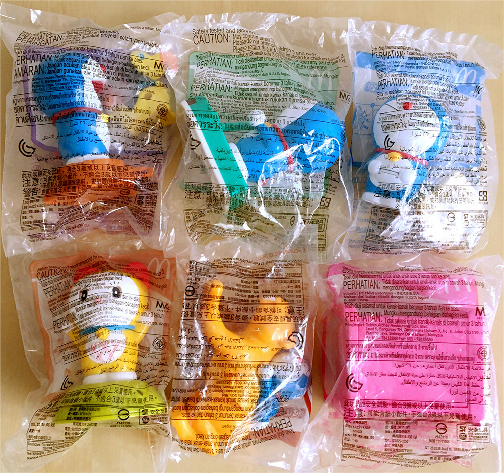 麦当劳哆啦a梦套餐玩具,哆啦a梦麦当劳儿童套餐玩具