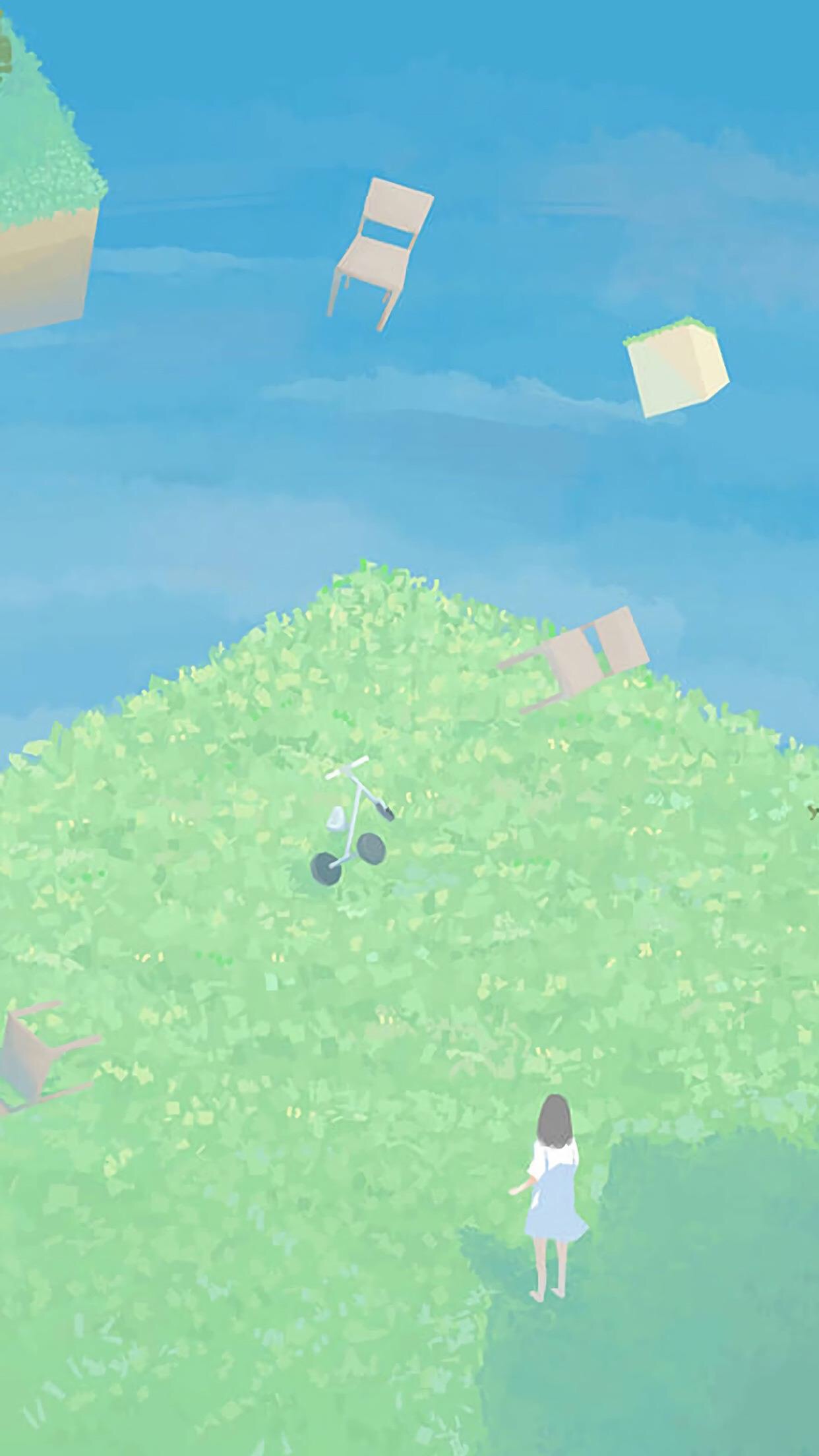 干净绿色系锁屏壁纸聊天背景,最近很火绿色的锁屏壁纸