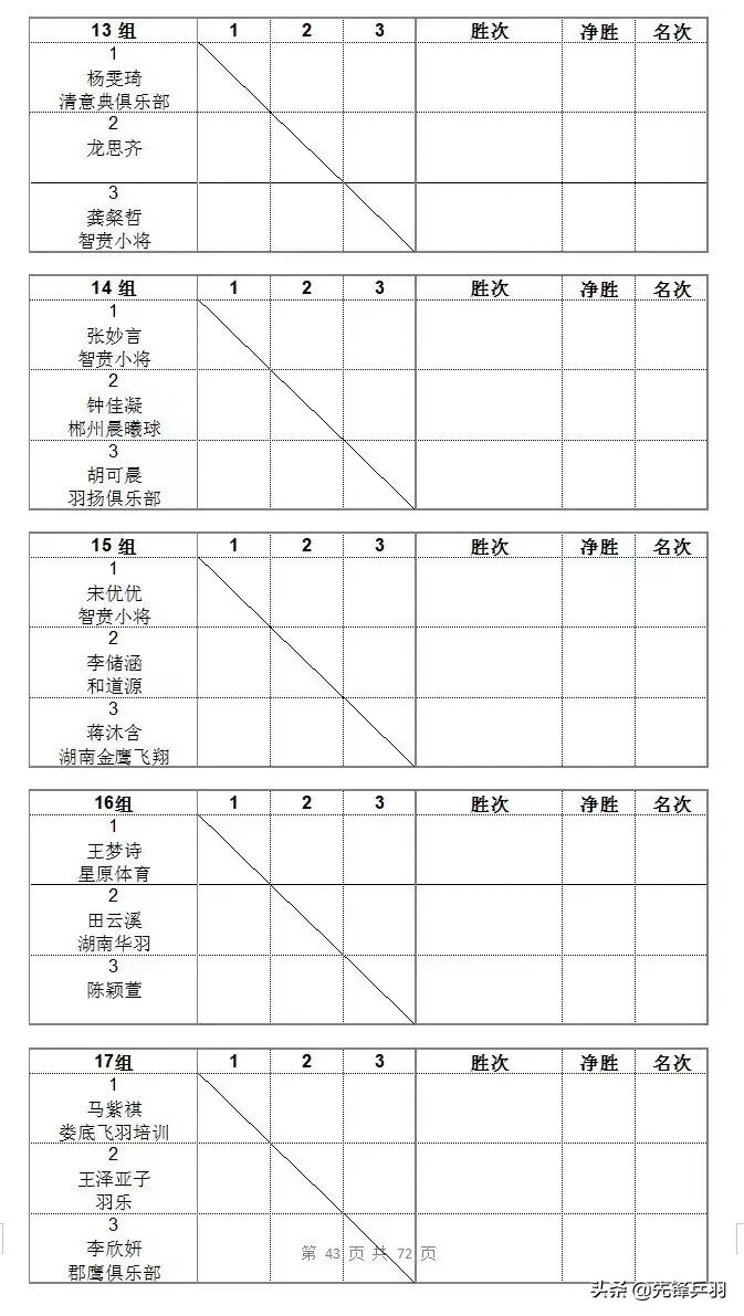 2019红双喜打球吧孩子长沙站竞赛规程