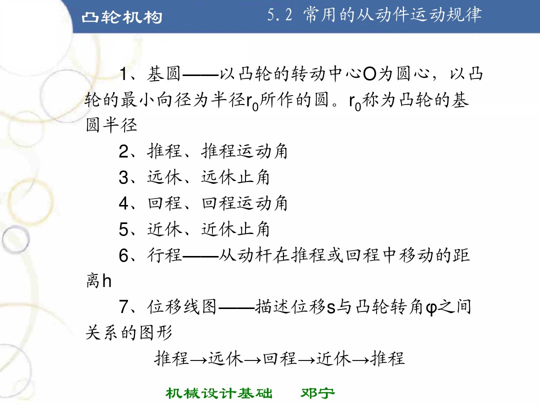 凸轮机构基础知识介绍，共46页图文，可以先初步了解一下