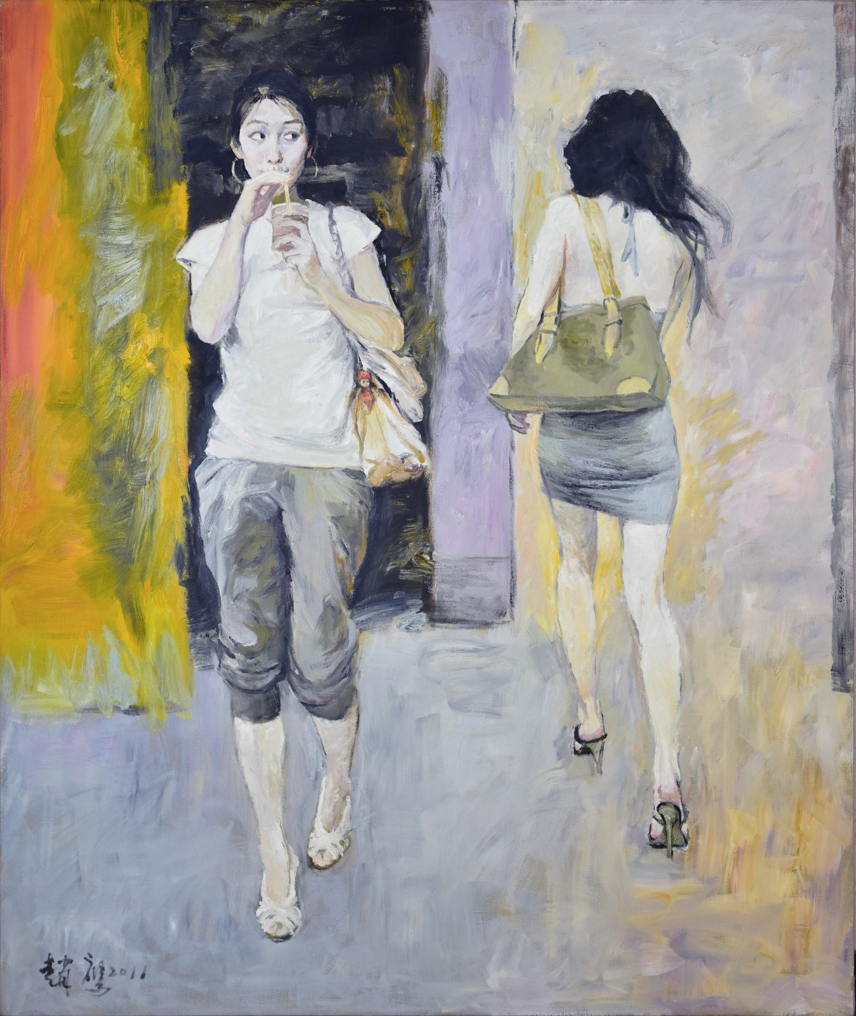 柠檬汁氤在水中　角落里美人如茵——画家赵鹰的写意油画