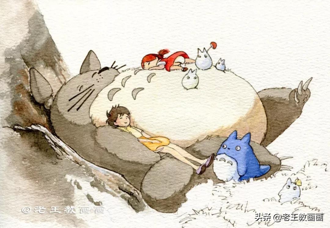 宫崎骏小龙猫的图片可以涂颜色,宫崎骏龙猫可爱视频
