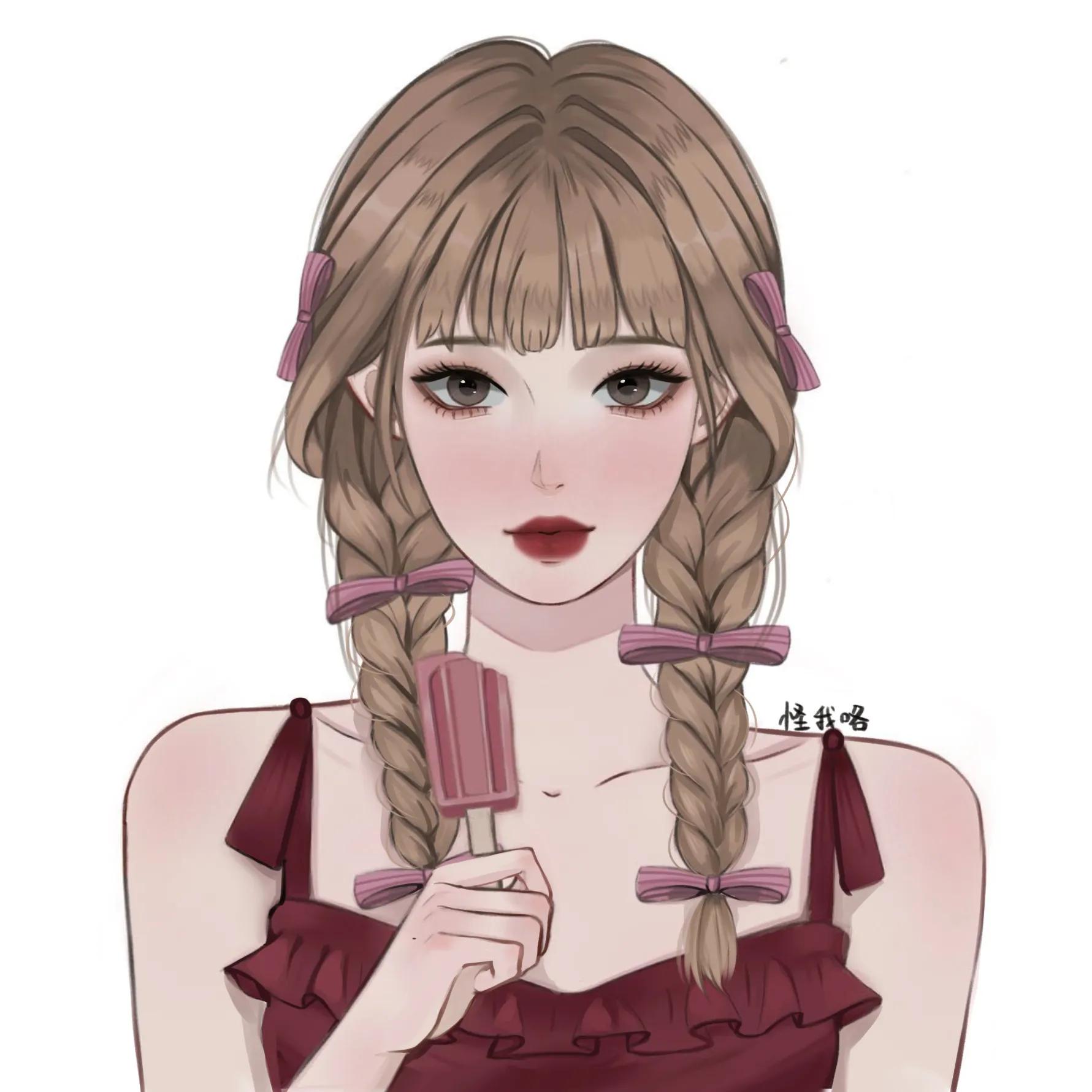 卡通头像可爱呆萌动漫人物q版,微信头像卡通可爱女生唯美动漫