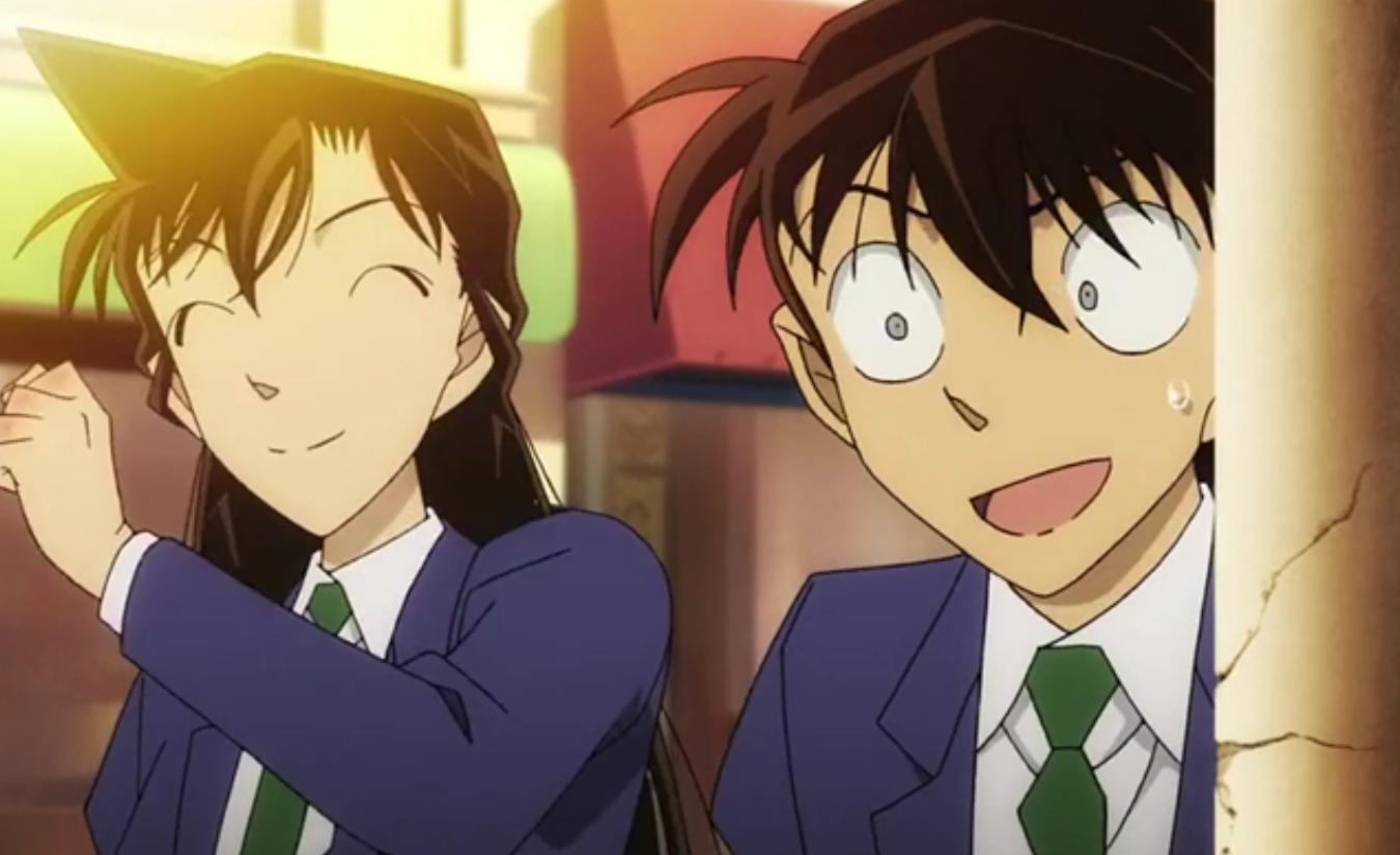 关于新一和小兰的视频,新一和小兰初次见面