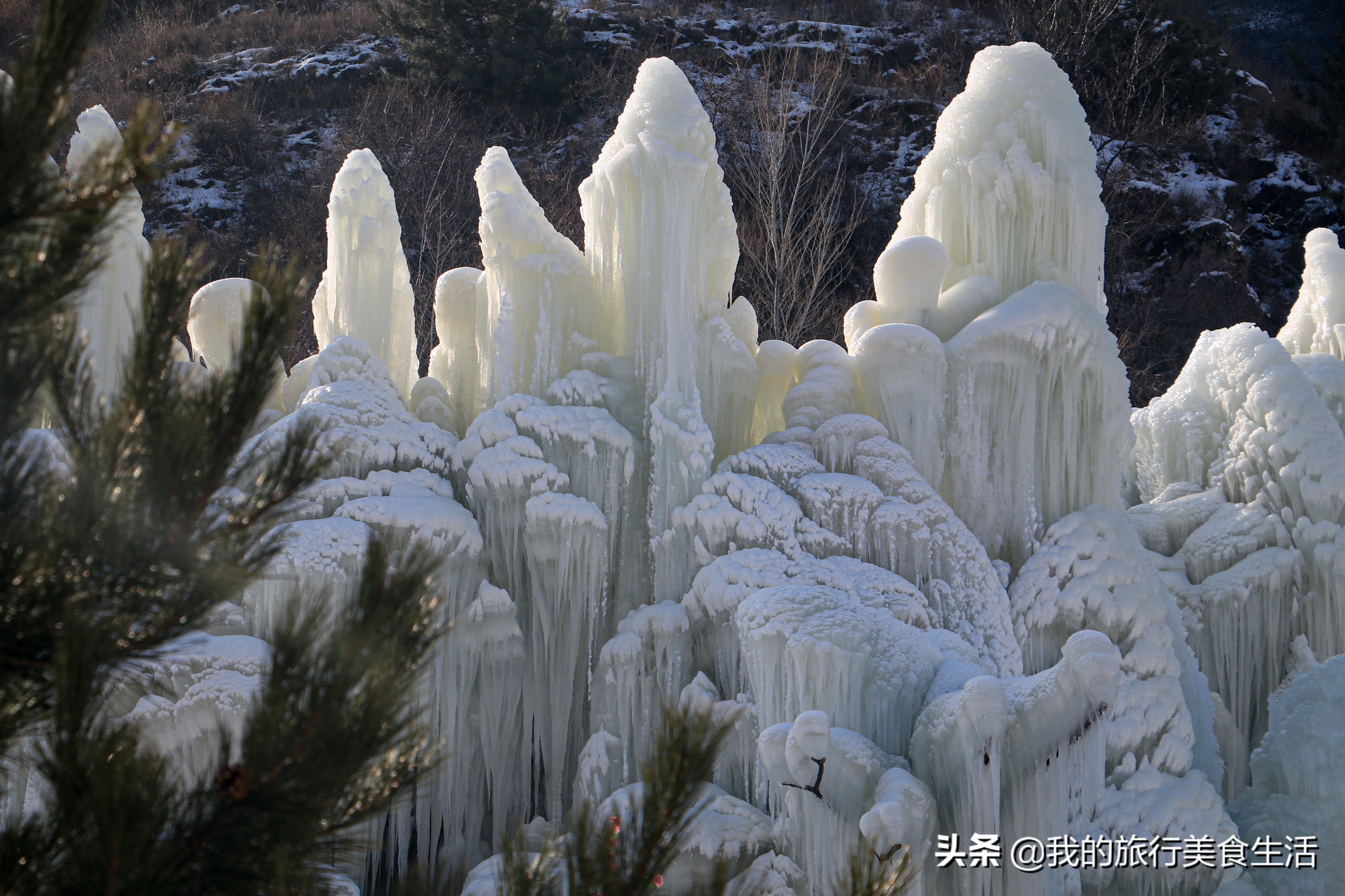 太原在哪看冰瀑布,太原冰川瀑布