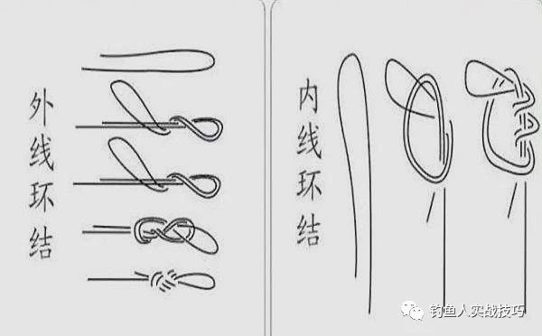 两种不同鱼线绑法,简单易学的主鱼线绑法