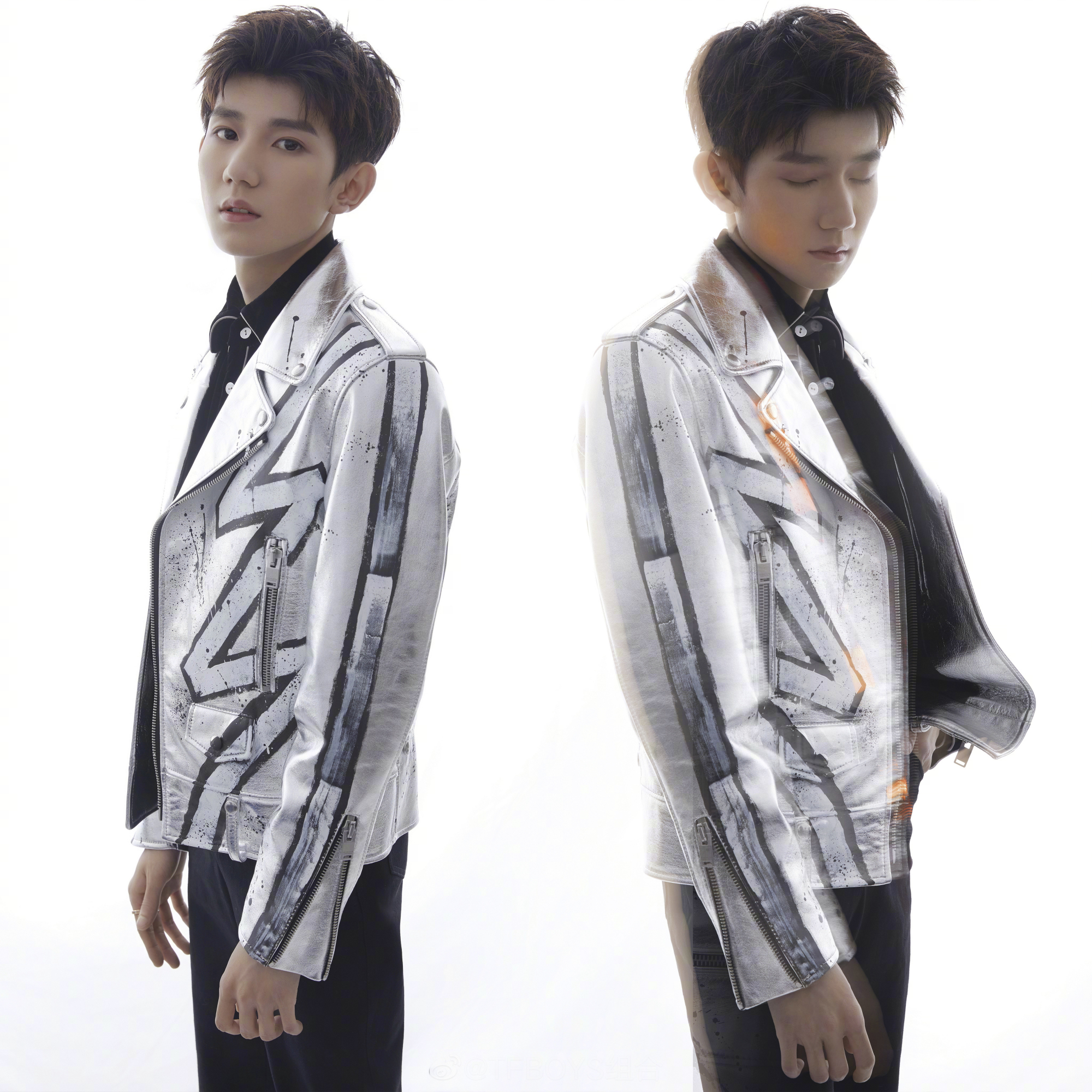 tfboys王俊凯白西装,tfboys十周年王俊凯外套