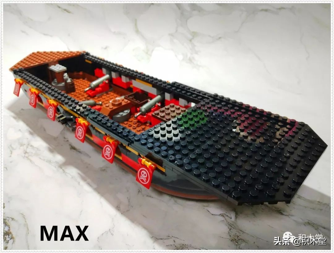 「虚测评」哲高积木QL1801海盗船之骷髅冒险号