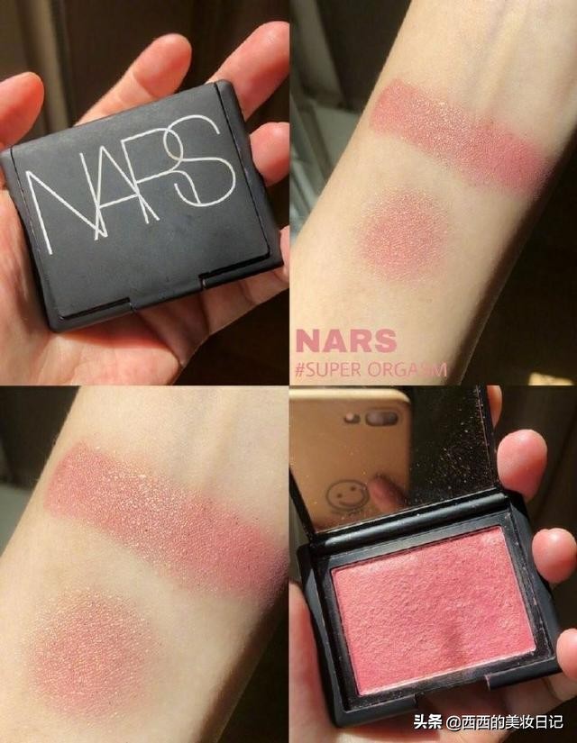 黄皮本命膨胀色腮红,3ceslideslowly腮红黄皮试色