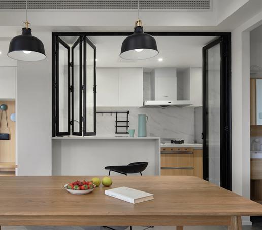 小户型开放式厨房怎么避免油烟,厨房餐厅一体半开放式厨房防油烟