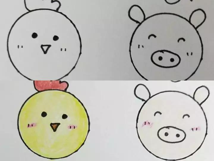 简单又好看简笔画爸妈,简笔画万能模板小朋友