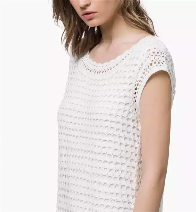 钩针编织女士连衣裙视频图解过程,郁金香钩针连衣裙图案图解