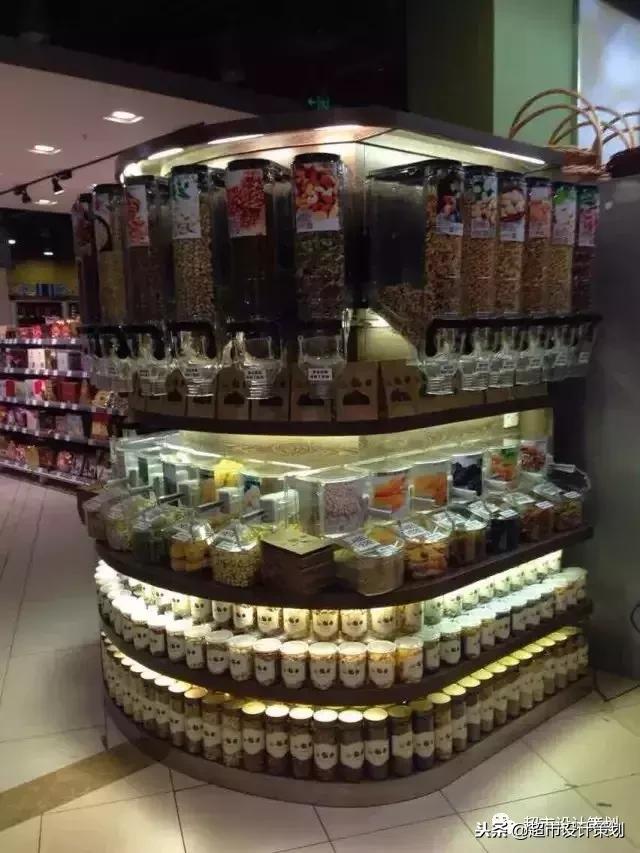 超市食品陈列摆放效果图,超市休闲食品创意陈列图片
