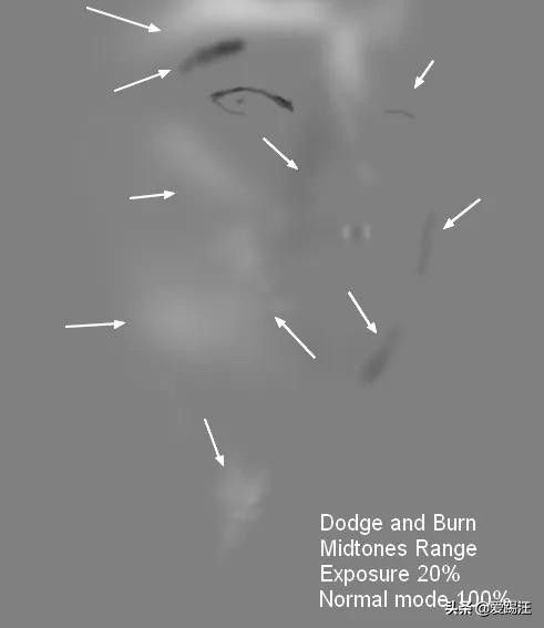 ps人像修图脸上阴影部分怎么提亮,ps女鞋人像图片后期修图教程