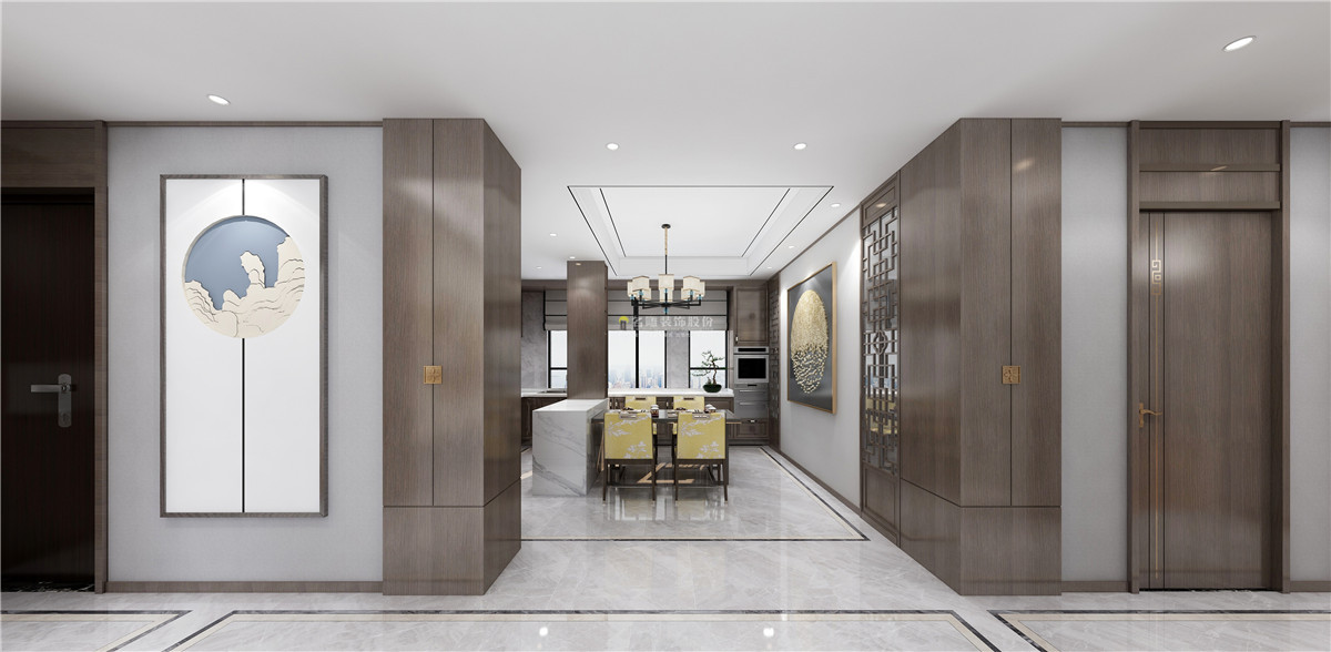 名雕新中式现代轻奢装修风格,名雕装修设计方案