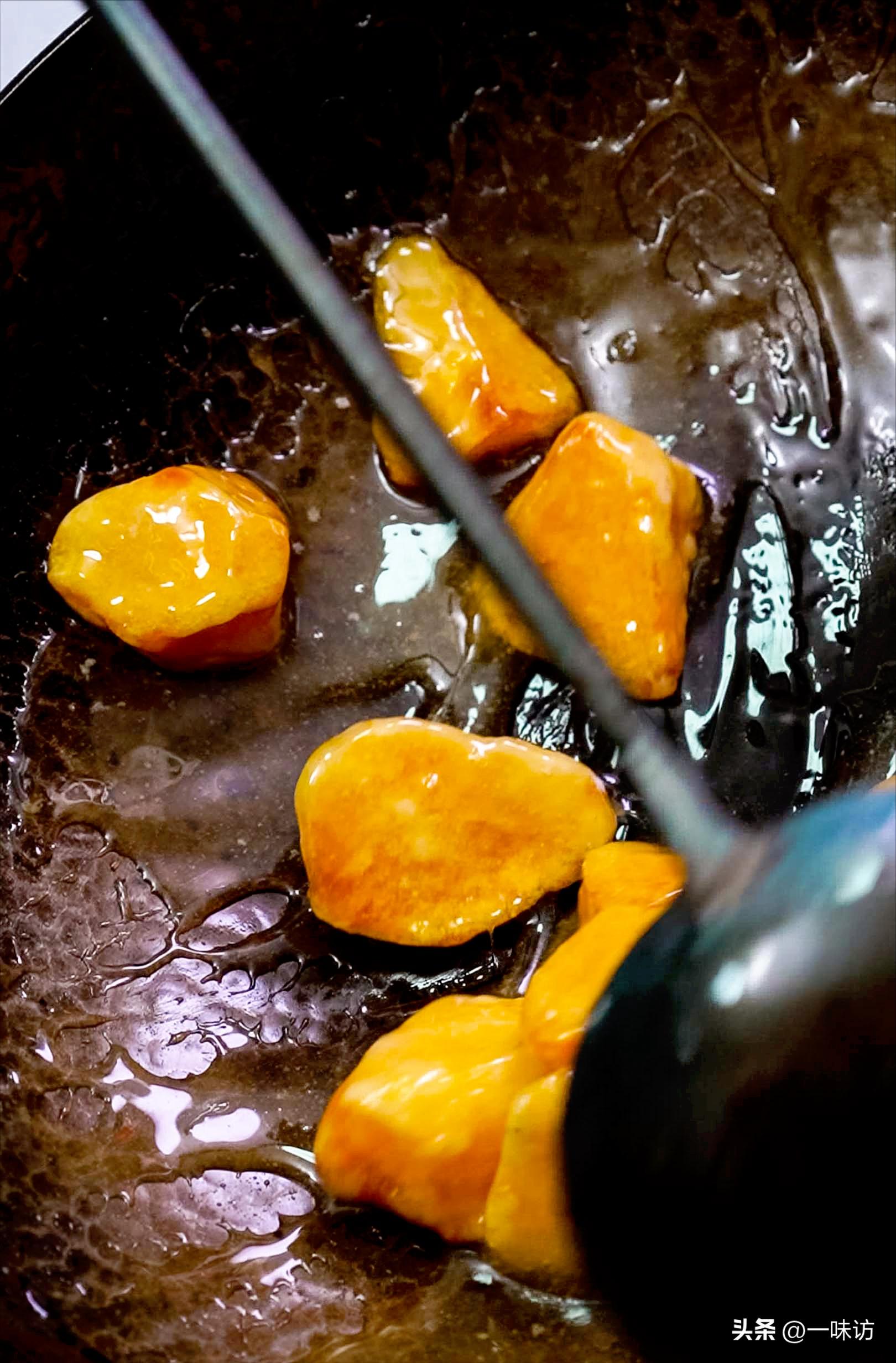 翻沙红薯简单做法,翻沙红薯做法步骤