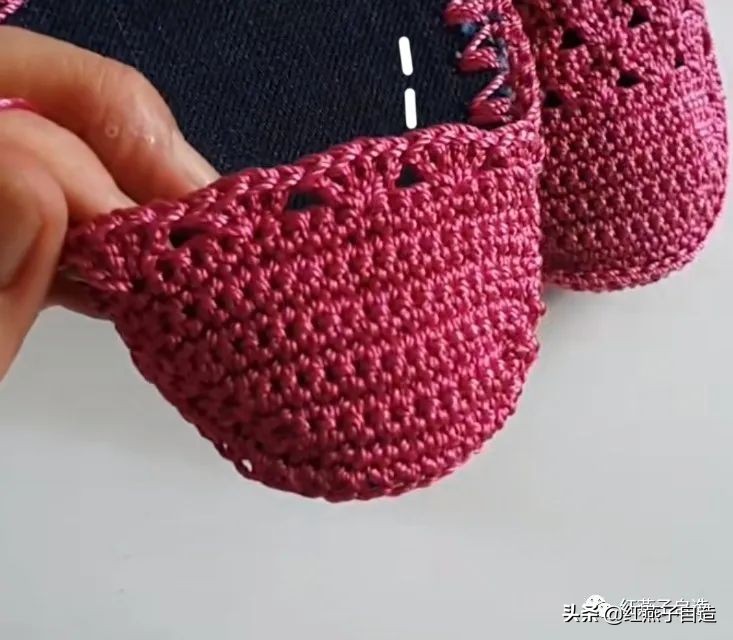 编夏天凉鞋,夏天冰丝线凉鞋镂空钩编教程