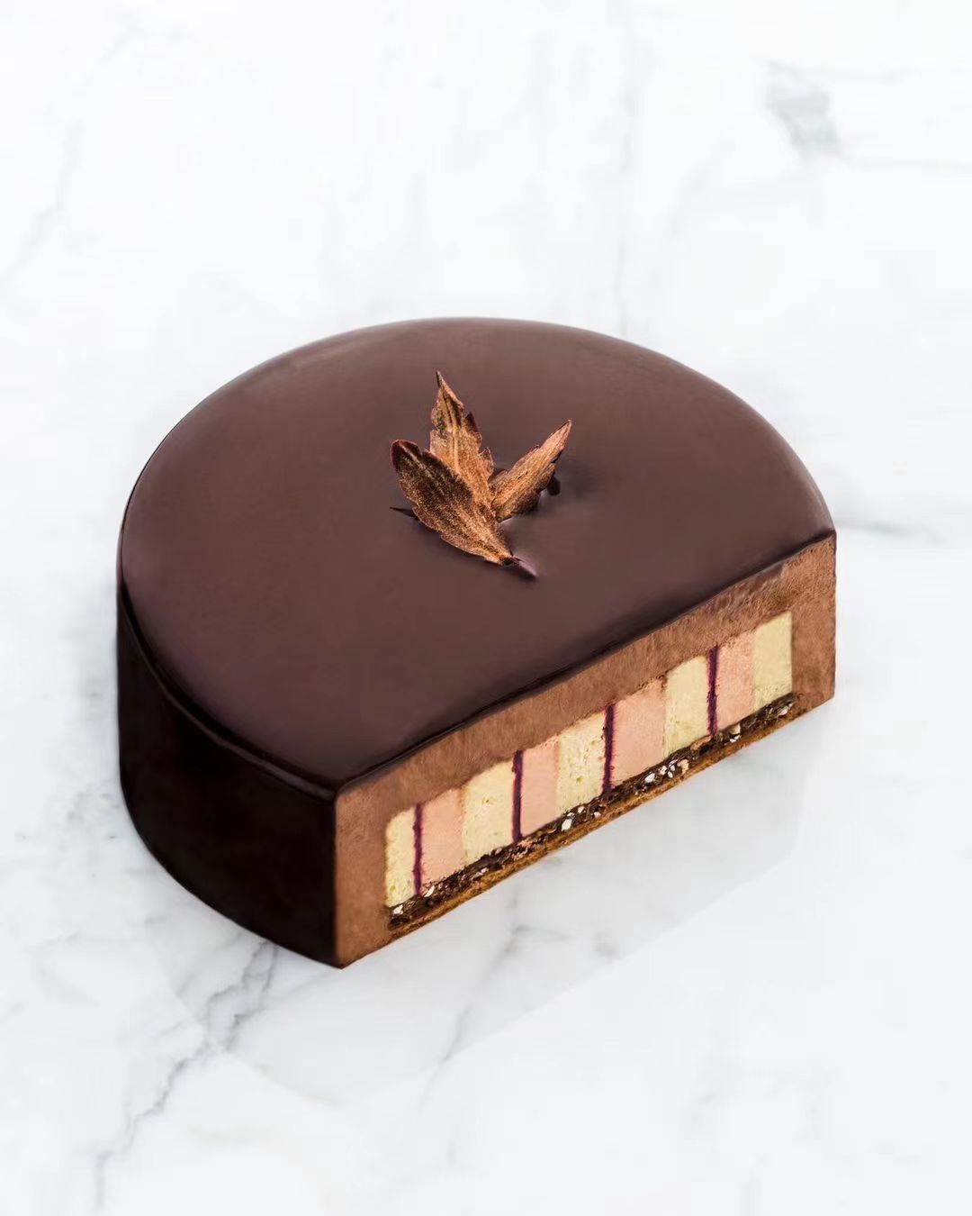 蛋糕切面,蛋糕两层夹心切面图片