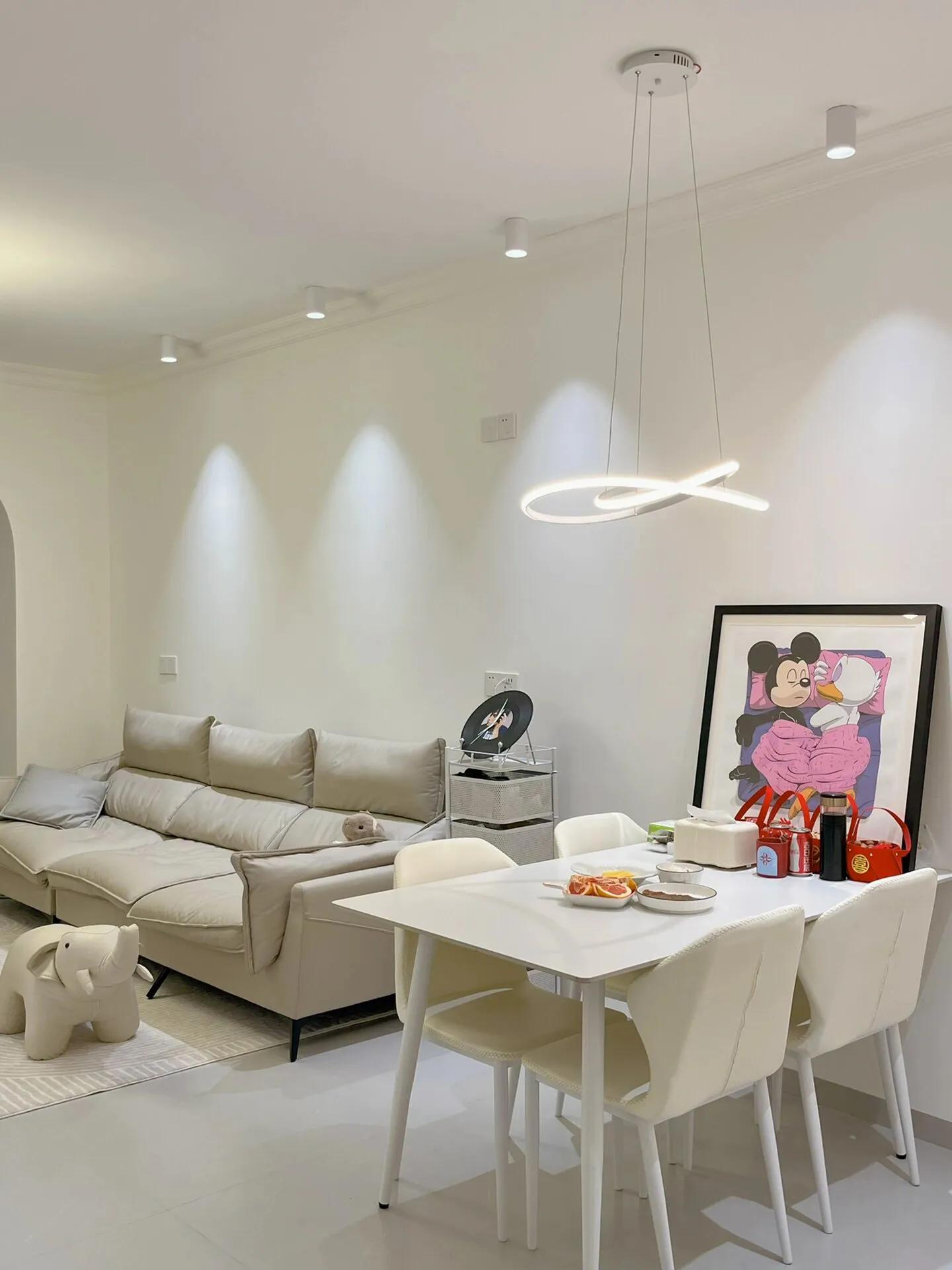 客餐厅一体吧台装修效果图,20平餐客一体装修