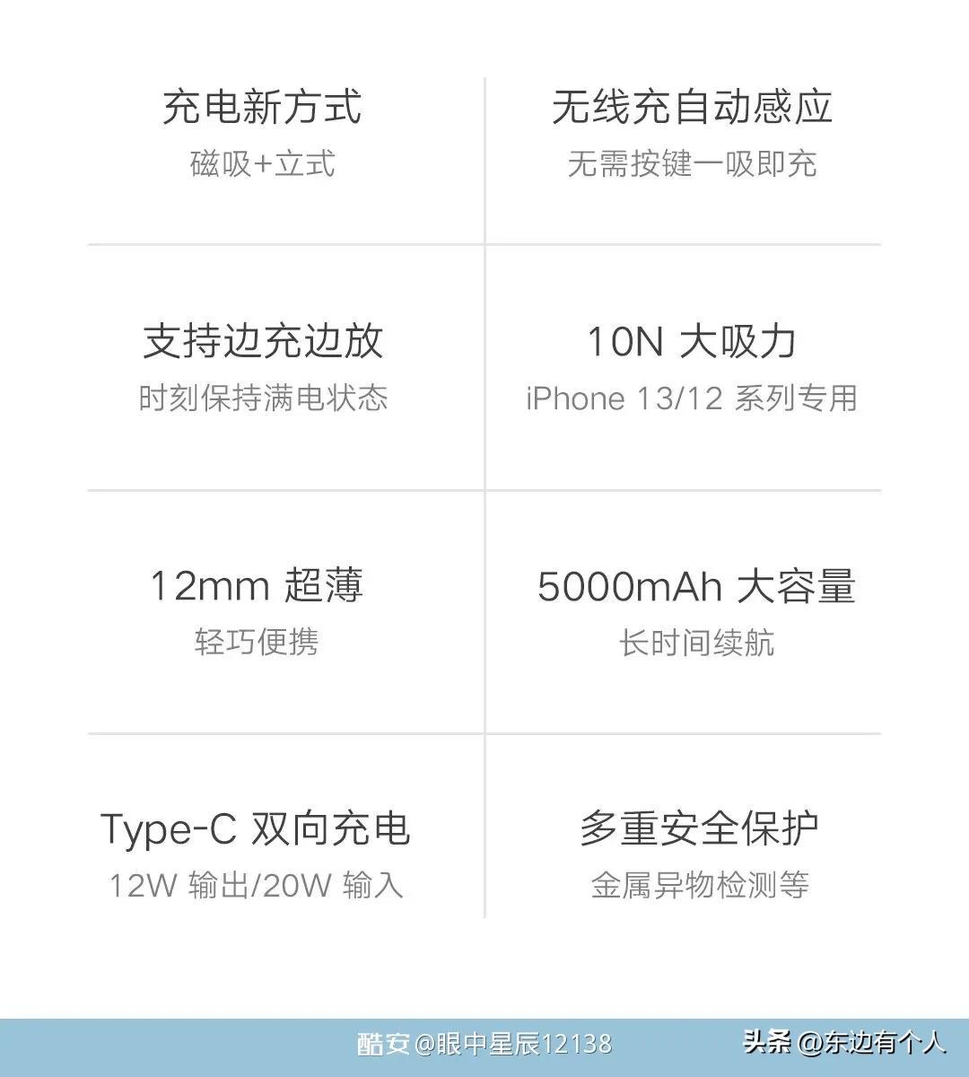 小米苹果磁吸式充电宝推荐测评,小米磁吸式充电宝为苹果而生