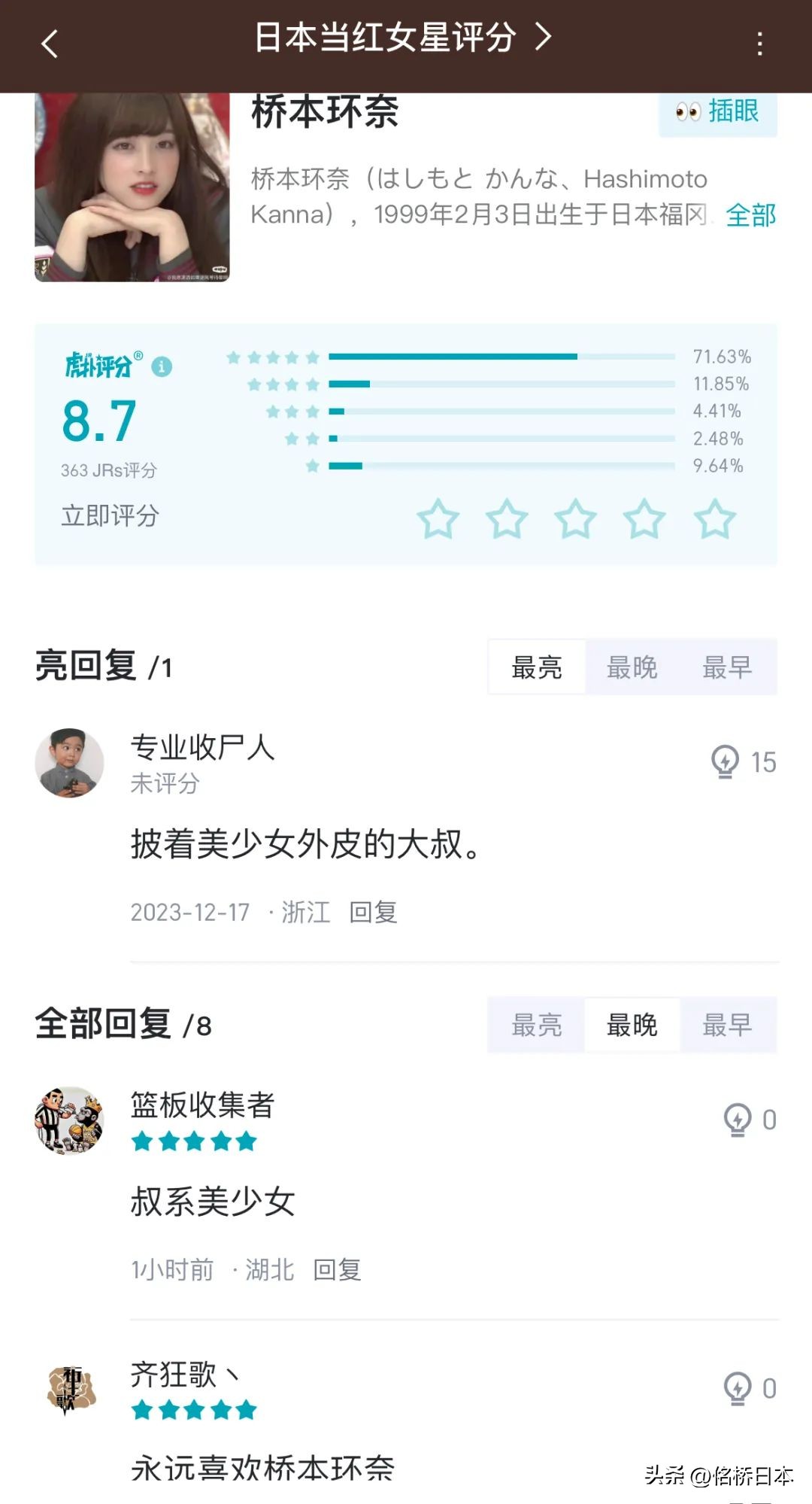 日本宅男喜爱的女明星,虎扑女明星颜值排行