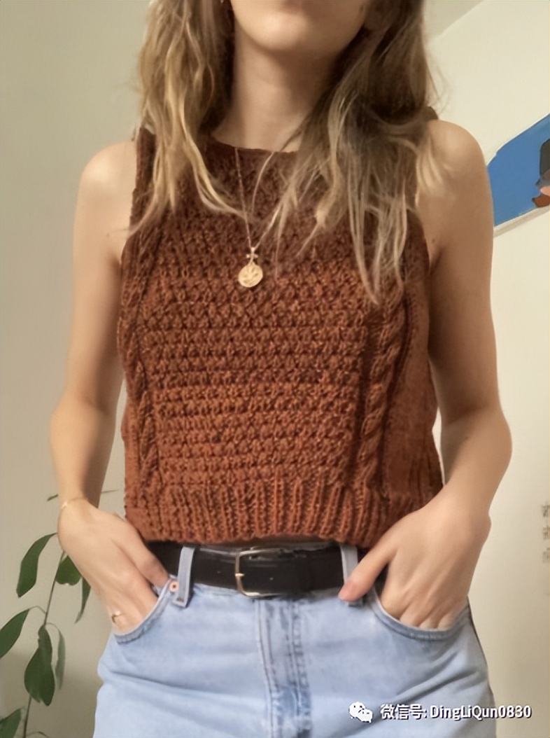 针织背心图片大全女款,针织背心图案大全