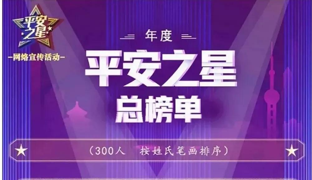 2020平安之星候选人,2021年度平安之星