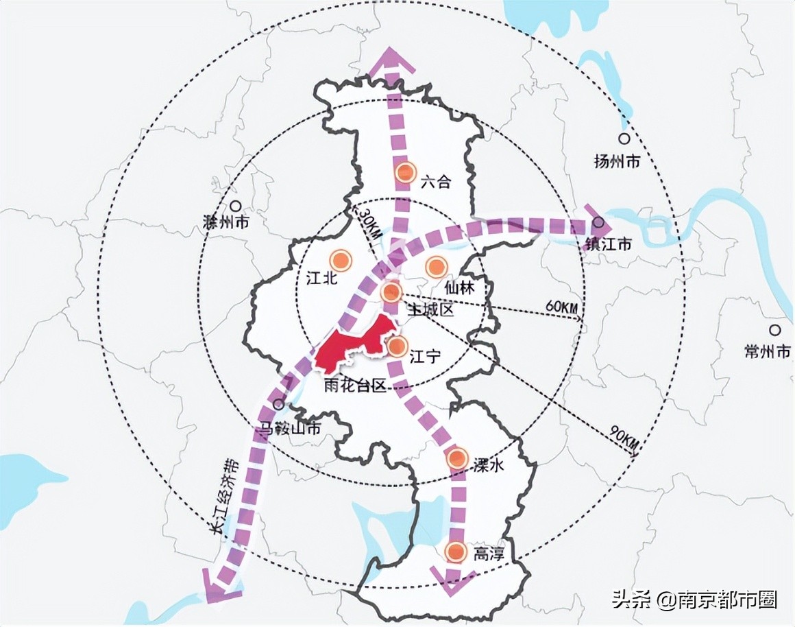 南京南北大门在哪,南京江北新区与六合区
