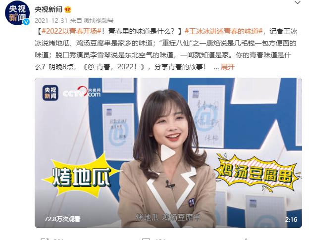 央视记者王冰冰走红原因图文,央视女记者对王冰冰的评价