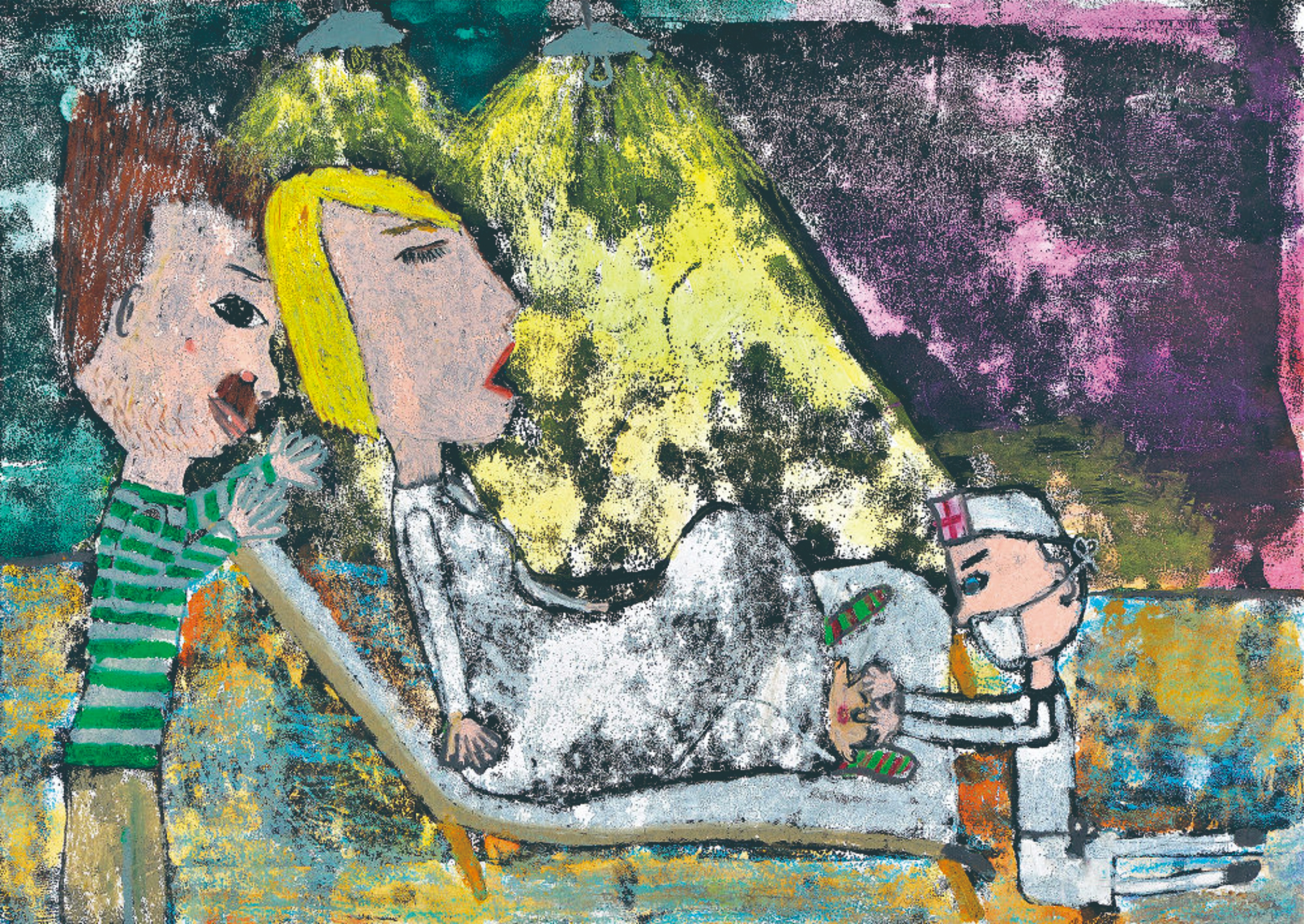 简单漂亮的儿童画作品欣赏,童心世界主题绘画作品