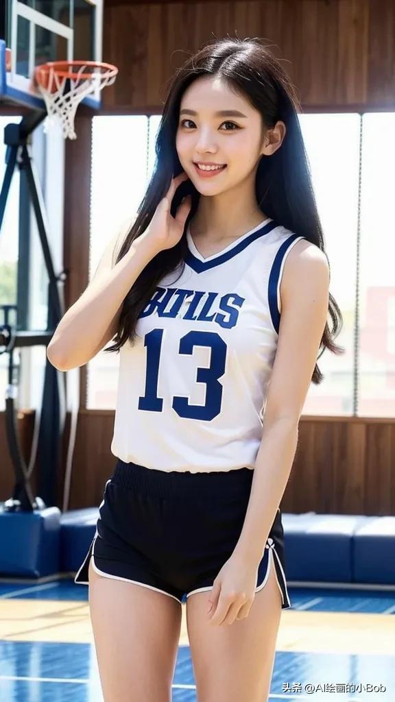 ai画打篮球女生图片,ai绘画女生打篮球教程
